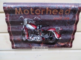 Lw795 ribbel bord Motorhead 29x40cm a8